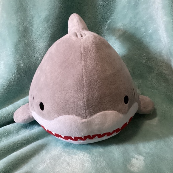 Your Zone Other - Your Zone Plush Great White Shark Coin Bank Piggy Stopper Gray 14" Jumbo Animal